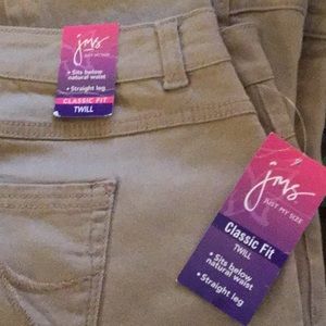 Just My Size khaki jeans NWT 22WS